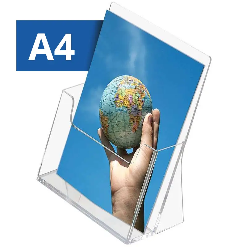 Acryl-Tisch-Prospekthalter - A4 - Maxi-Set